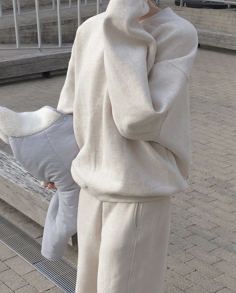 [SLOWAND] # SLOWMADE Wool Napping All Day Sweatshirt