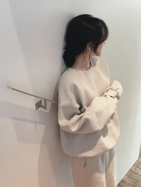 [SLOWAND] # SLOWMADE Wool Napping All Day Sweatshirt