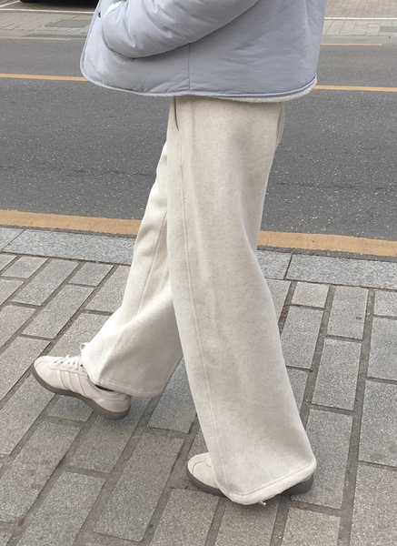 [SLOWAND] # SLOWMADE Wool Napping Two-way Pants