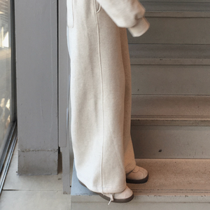 [SLOWAND] # SLOWMADE Wool Napping Two-way Pants