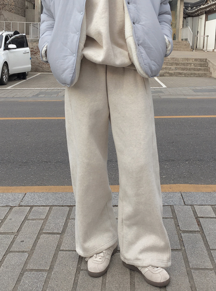 [SLOWAND] # SLOWMADE Wool Napping Two-way Pants