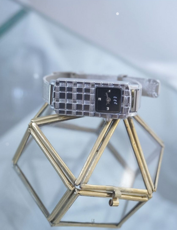 ★eeespace★ check bar watch eee space] Check Bar Watch (Black) – Ohue