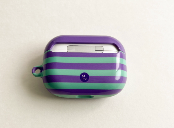 [ofmoi] Cindy Stripe Airpods Case