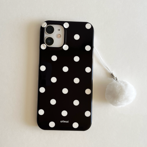 [ofmoi] Black Dot Phone Case (4Types)