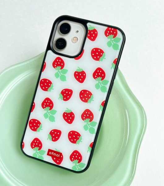 [ofmoi] Red Berry Epoxy Phone Case (2Types)