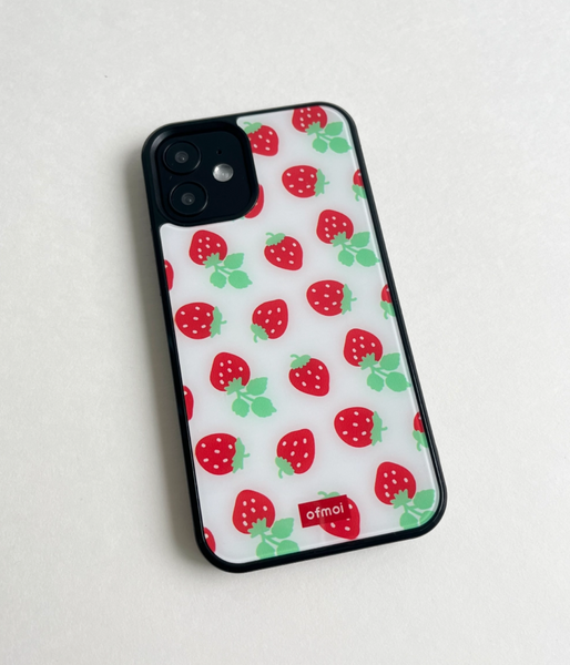 [ofmoi] Red Berry Epoxy Phone Case (2Types)