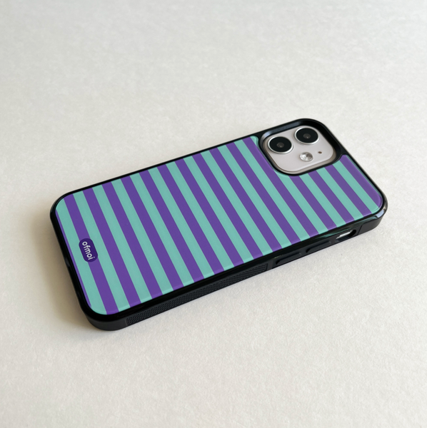 [ofmoi] Cindy Stripe Epoxy Phone Case (2Types)