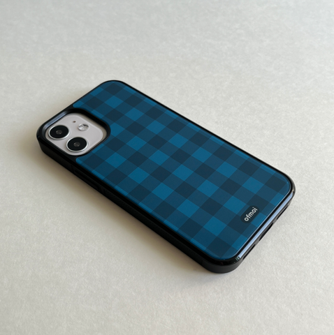 [ofmoi] Roty Check Epoxy Phone Case (2Types)