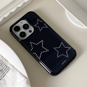 [earliner] Twinkle Star Black Jeans Epoxy Bumper Case