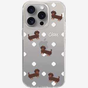 [That's a point] Dachshund and White Balls Clear Case (MagSafe)