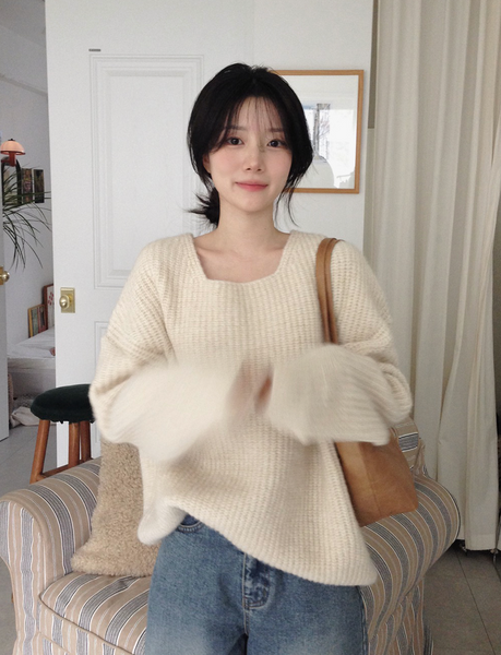 [SLOWAND] # SLOWMADE Shine Glitter Mood Soft Knitwear