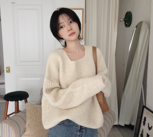 [SLOWAND] # SLOWMADE Shine Glitter Mood Soft Knitwear