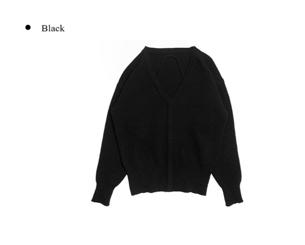 [anyonemore] Off-shoulder Loose Fit Knitwear