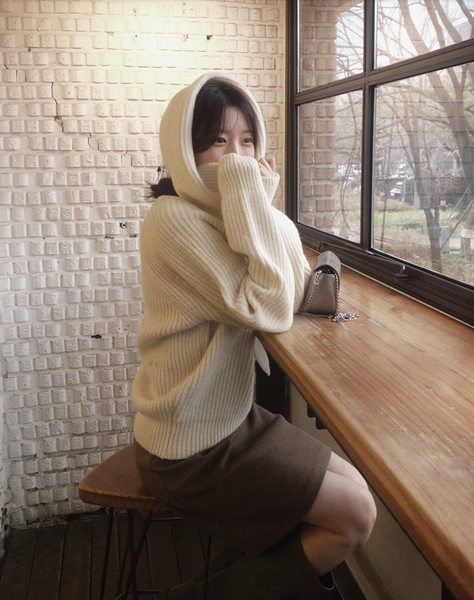 [SLOWAND] # SLOWMADE Muffler Set All Day V-Neck Knitwear