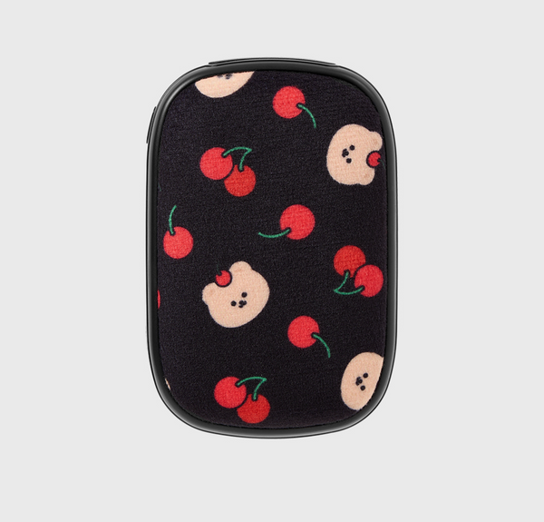 [earp earp] Cherry Covy Fabric Rechargeable Hand Warmer