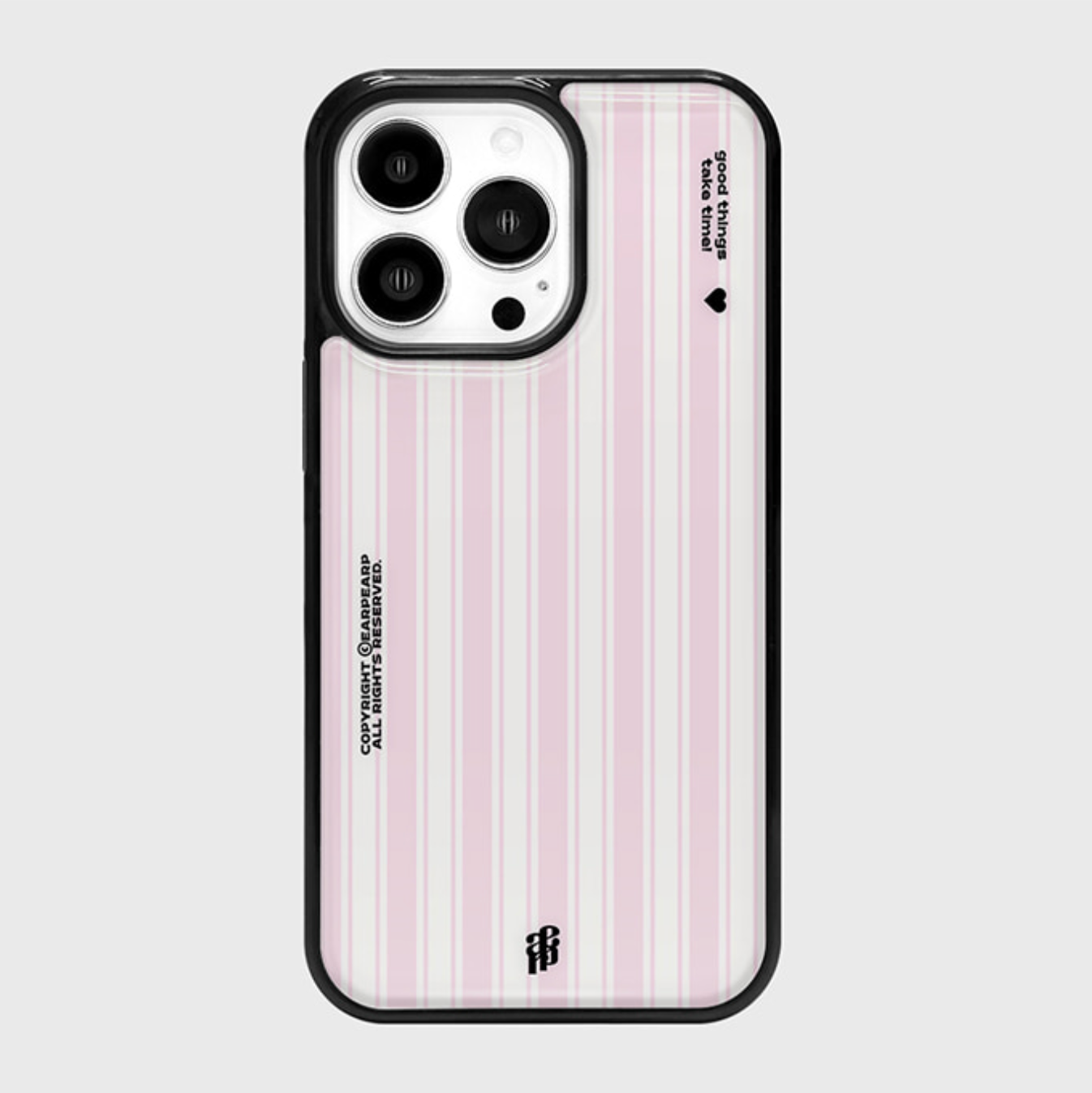 [earp earp] Pink Stripe Epoxy Case