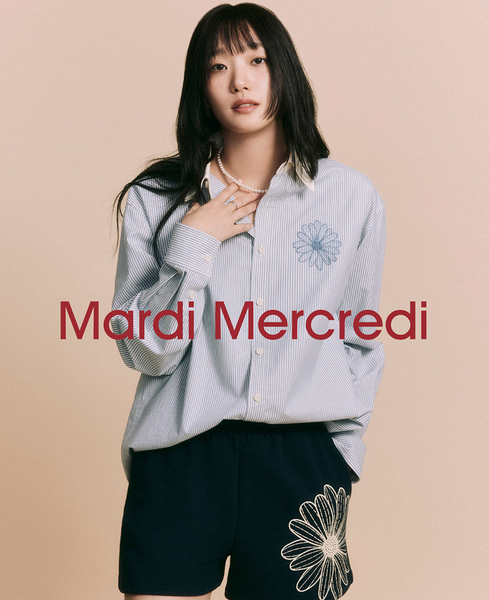 [MARDI MERCREDI] OXFORD SHIRT STRIPE SKY BLUE