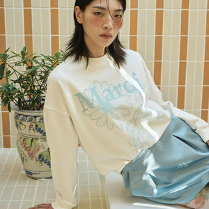 [MARDI MERCREDI] SWEATSHIRT TRIPLE FLOWER WHITE SKY