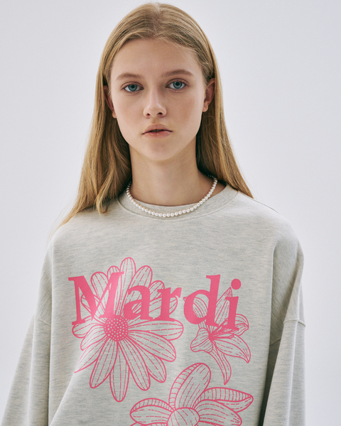 [MARDI MERCREDI] SWEATSHIRT TRIPLE FLOWER OATMEAL PEONY