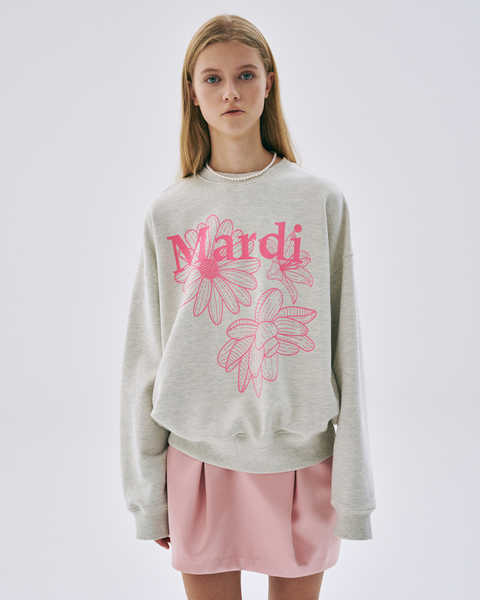 [MARDI MERCREDI] SWEATSHIRT TRIPLE FLOWER OATMEAL PEONY