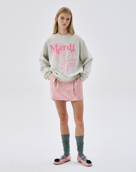 [MARDI MERCREDI] SWEATSHIRT TRIPLE FLOWER OATMEAL PEONY