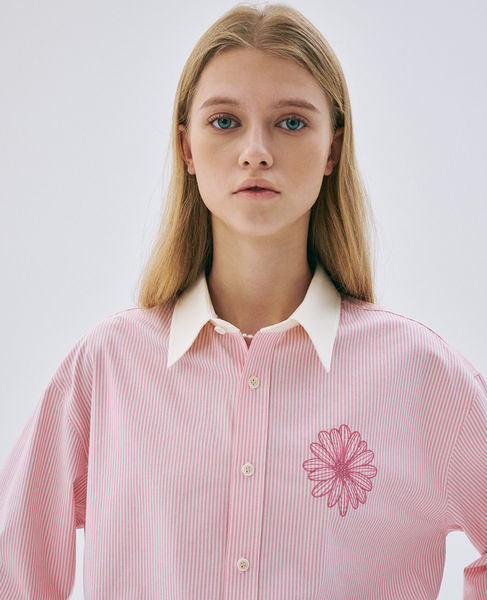 [MARDI MERCREDI] OXFORD SHIRT STRIPE PINK