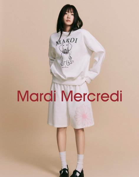 [MARDI MERCREDI] OVERSIZED SWEAT BERMUDA FLOWER (5colours)