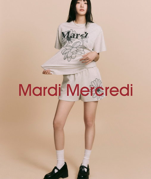 [MARDI MERCREDI] SWEAT SHORTS FLOWER (5colours)