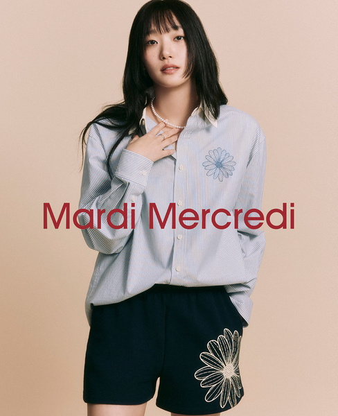 [MARDI MERCREDI] SWEAT SHORTS FLOWER (5colours)