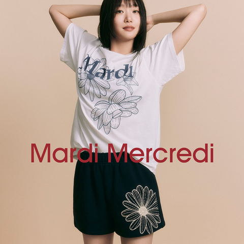 [MARDI MERCREDI] SWEAT SHORTS FLOWER (5colours)