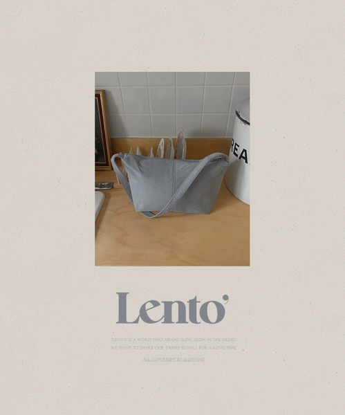 [SLOWAND]  # LENTO Your Light Suede Bag