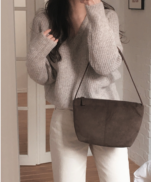 [SLOWAND]  # LENTO Your Light Suede Bag