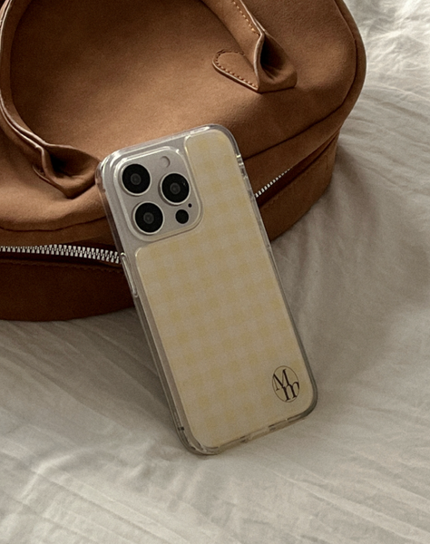 [Mademoment] Pastel Check Acrylic Cover Case