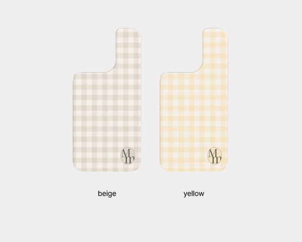 [Mademoment] Pastel Check Acrylic Cover Case