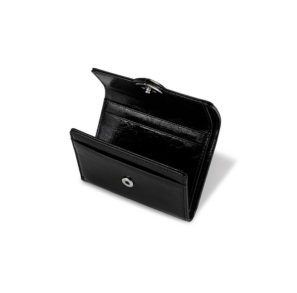 [fennec] HEARTY FLAP WALLET - BLACK