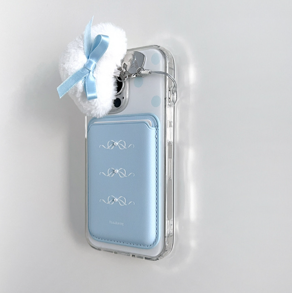 [Peakdrawing] Sora Mood Ribbon Card Slot Magsafe Case Set