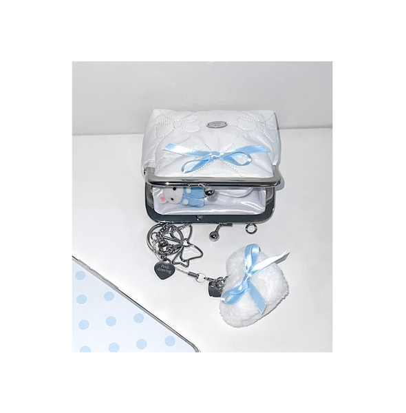 [Peakdrawing] Sky Pure Ribbon Frame Pouch