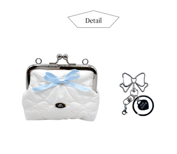 [Peakdrawing] Sky Pure Ribbon Frame Pouch