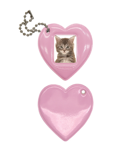 [THENCE] Glossy Photo Frame Key Holder Pink Heart