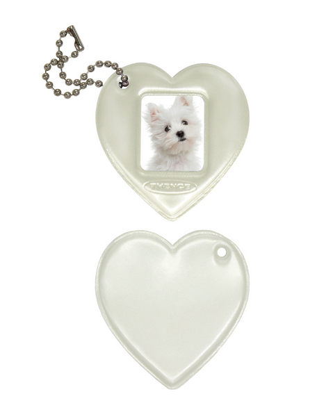 [THENCE] Glossy Photo Frame Key Holder Cream Heart