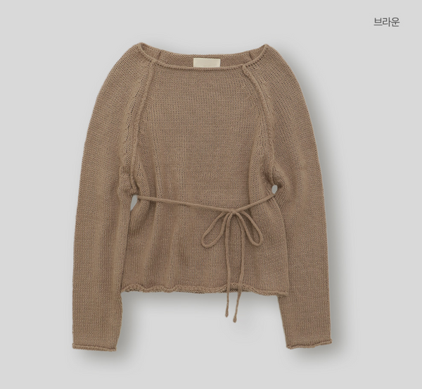 [98°C] Strap Tie knitwear