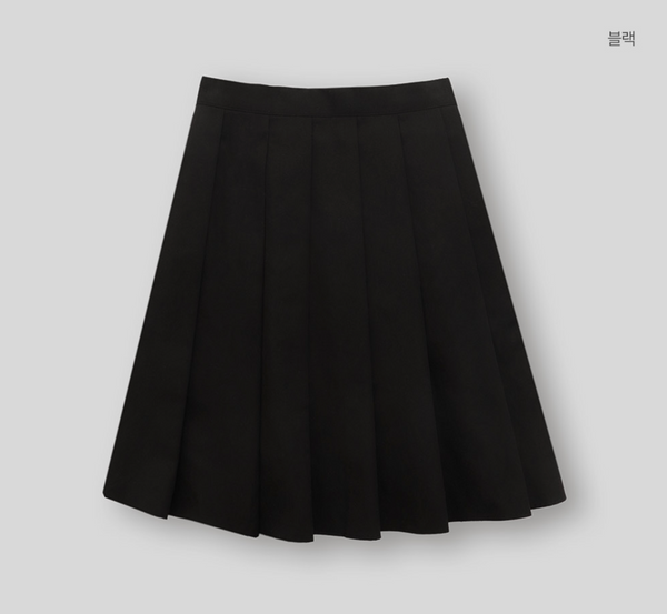 [98°C] Pleats Midi Skirt