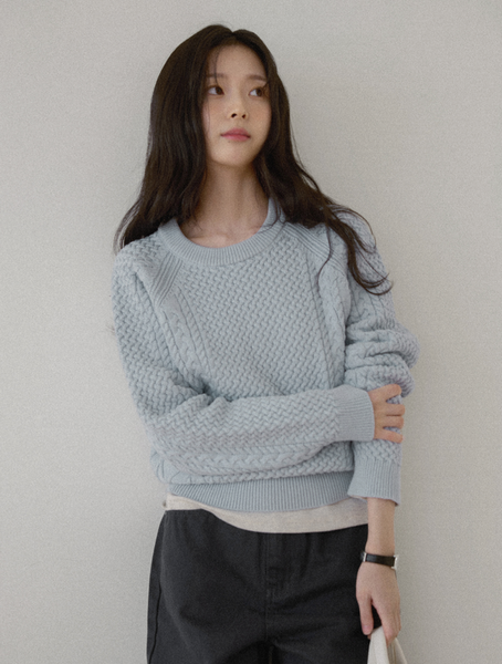 [98°C] [NEAH] Cotton Cable Knit