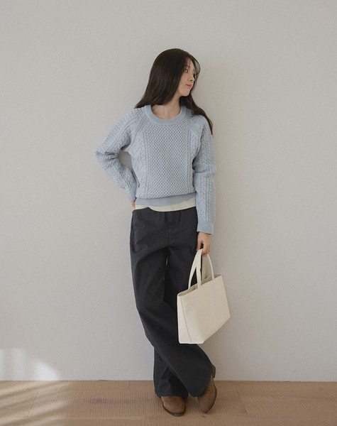 [98°C] [NEAH] Cotton Cable Knit