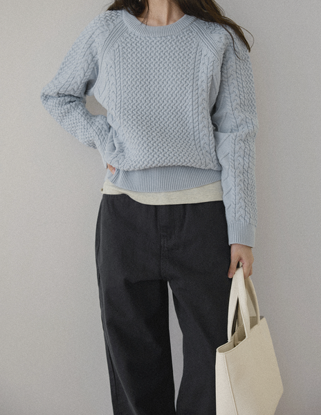 [98°C] [NEAH] Cotton Cable Knit