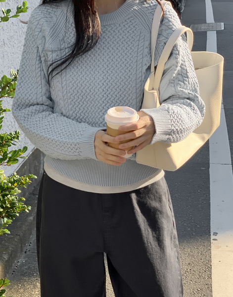 [98°C] [NEAH] Cotton Cable Knit