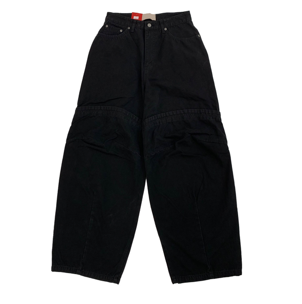 [Unbutty] Knee Pintuck Wide Cotton Pants