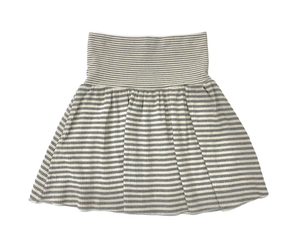 [Unbutty] Bubble Stripe Flared Skirt