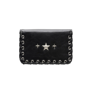 [LMQ] Bine Photo Slot Western Business Card Wallet Black