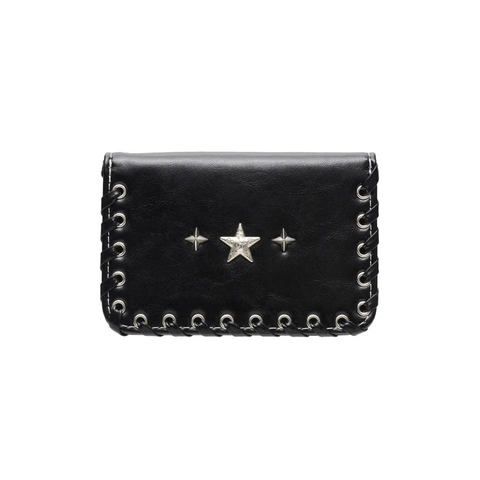 [LMQ] Bine Photo Slot Western Business Card Wallet Black